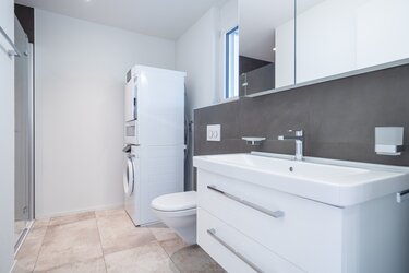 Bodeneben Duschen mit eigenem Waschturm - Wohnung - Immensee